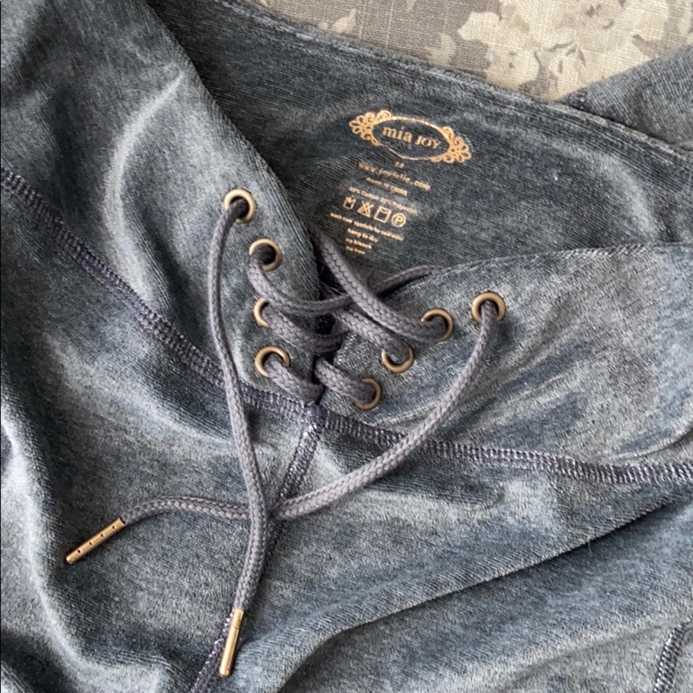 Joyfolie Gray Velour Casey jogging pants 14